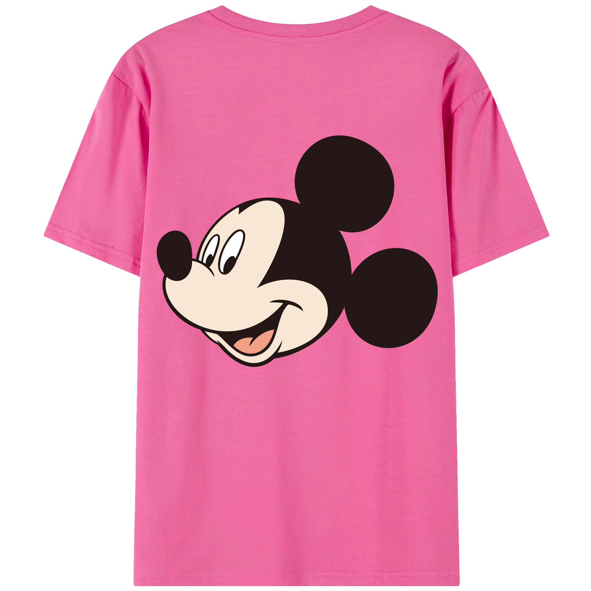 （画像用） ミッキーマウス Mickey Mouse レディース半袖Tシャツ(バックプリント)